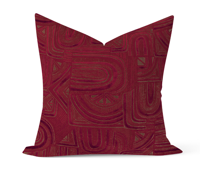 BRUNSCHWIG & FILS Timbre Velvet - Garnet Red