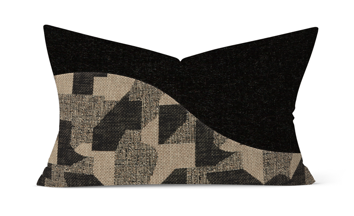 Elements Collection Left Wave: Charcoal Gray