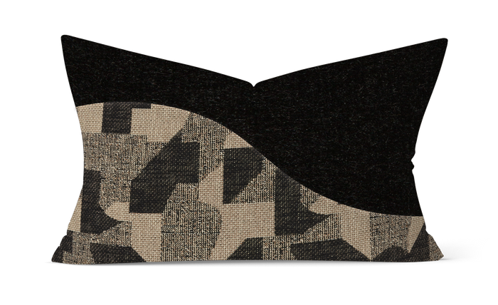 Elements Collection Left Wave: Charcoal Gray