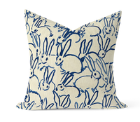 LEE JOFA MODERN | Hunt Slonem Hutch Print  - Navy Blue