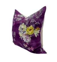 Upcycled Designers Guild Floral Pillows- A Pair