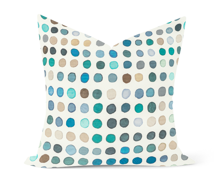 LEE JOFA MODERN Twister Print - Denim/Aqua Multi