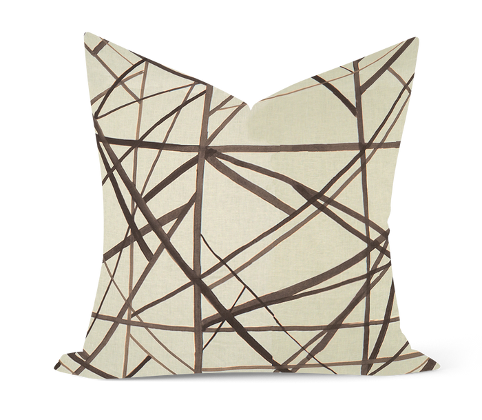 LEE JOFA MODERN | Kelly Wearstler Channels - Taupe/Ivory Beige & Natural