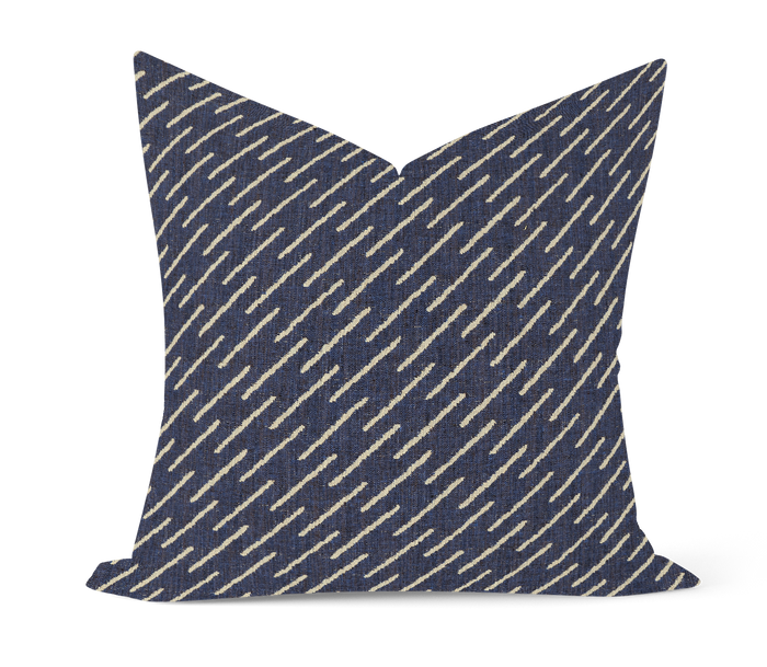 LEE JOFA MODERN | Kelly Wearstler Esker Weave - Navy/Cream Blue