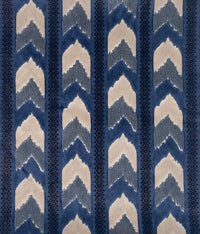 Upcycled Navy Sienna Fabric and Rodeo Home Chevron Pillows- A Pair