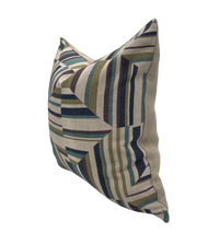 Upcycled Anna French Cubism Plum Pillows- A Pair