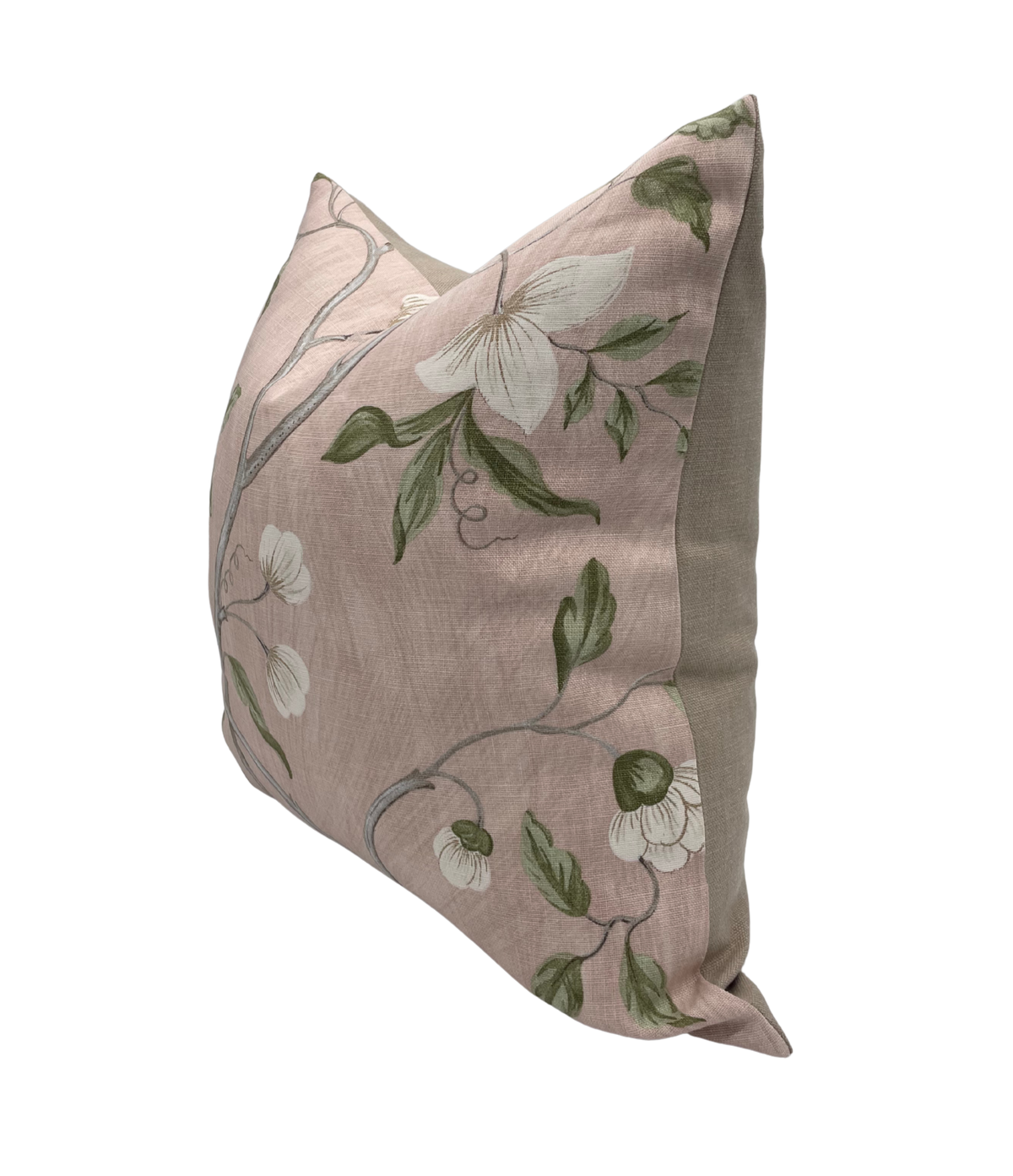 Upcycled Colefax & Fowler Snow Tree Pillows- A Pair