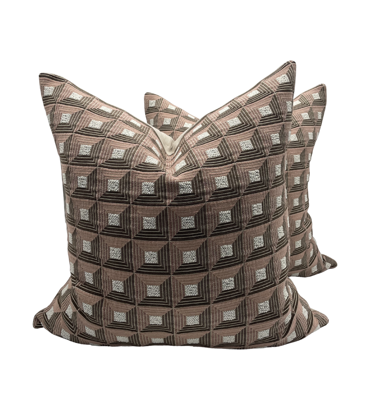 Upcycled Zimmer+Rohde Quadra Pillows Pillows- A Pair