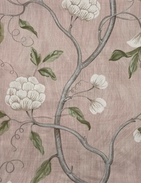 Upcycled Colefax & Fowler Snow Tree Pillows- A Pair